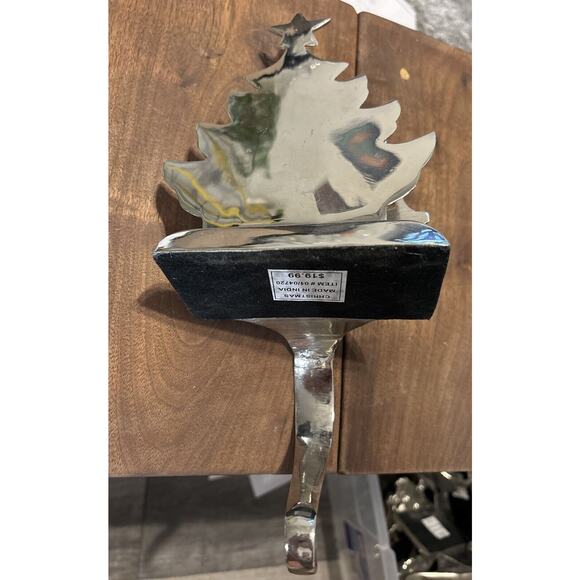 Christmas Tree With Teddy Bear Silver Stocking‎ Holder - Picture 3 of 4